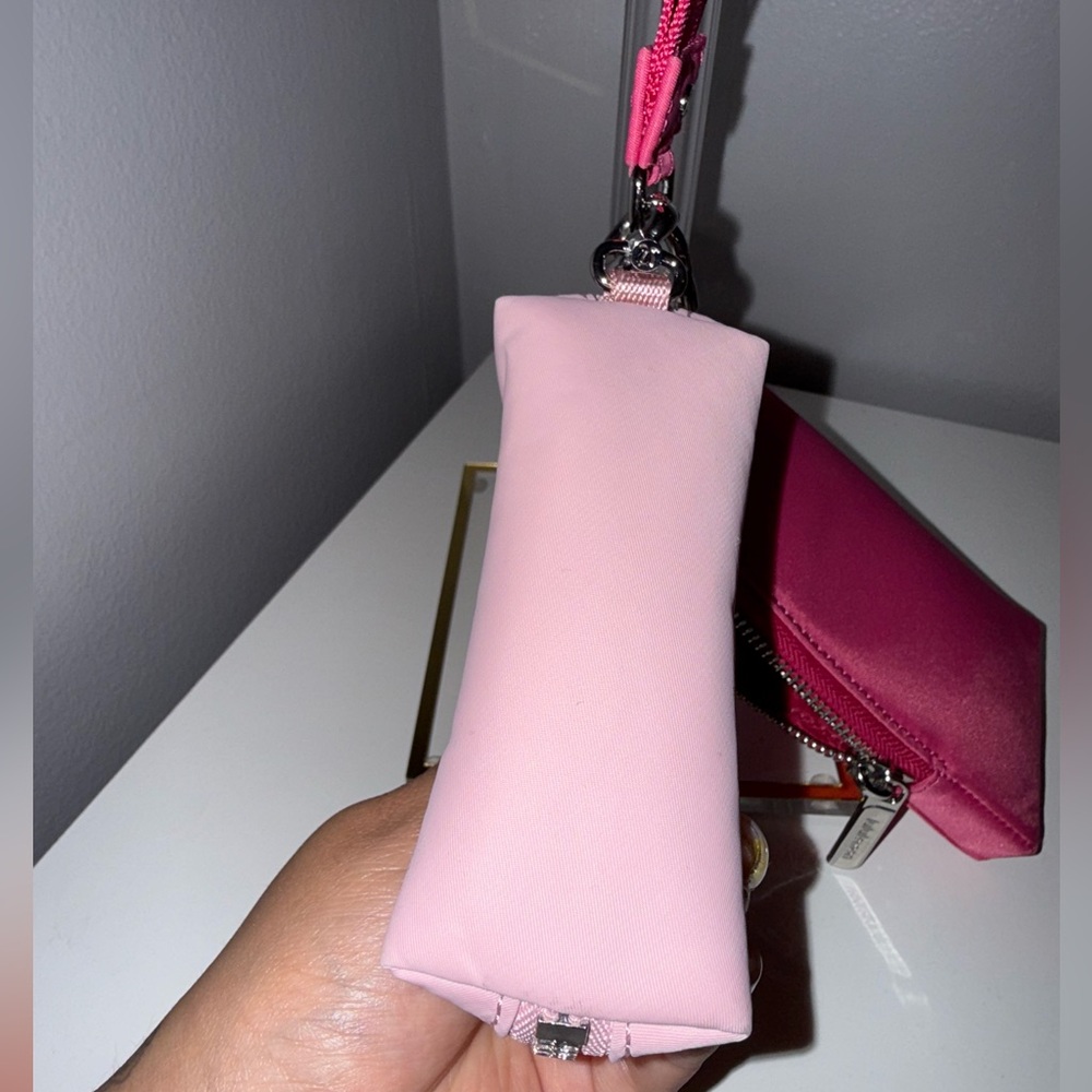 Lululemon Dual Pouch Wristlet Wallet Pink and Light - Picture 2 of 10